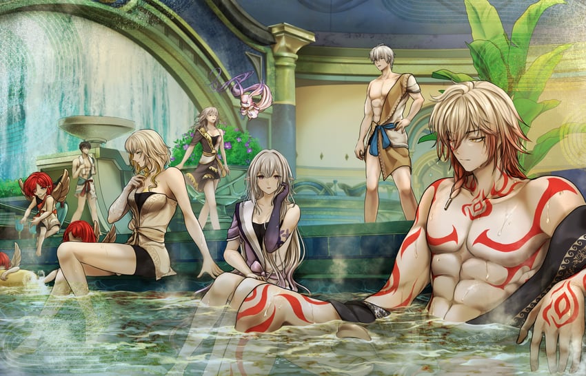 trailblazer, stelle, dan heng, phainon, castorice, and 6 more (honkai and 1 more) drawn by fons