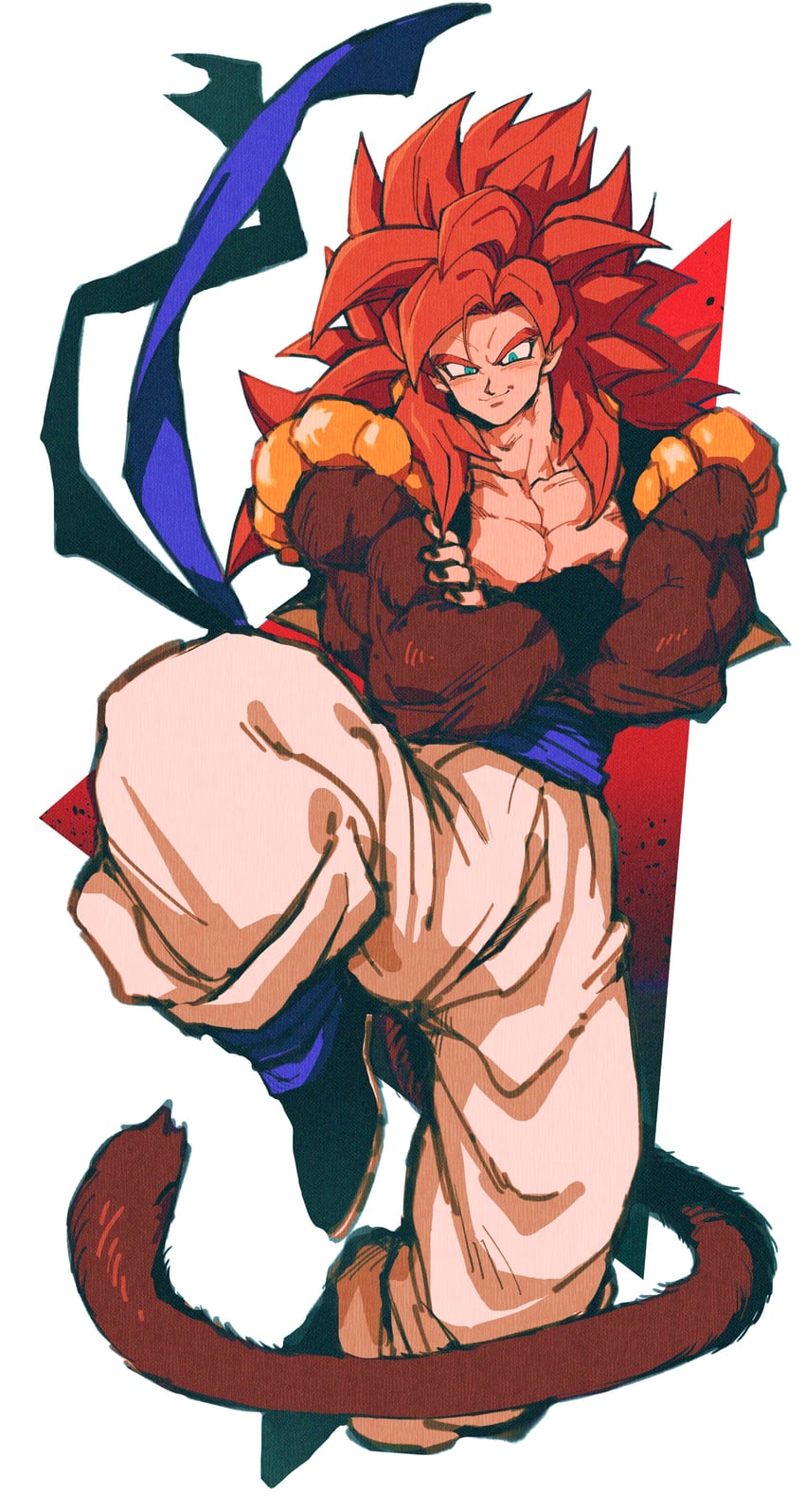 gogeta (dragon ball and 1 more) drawn by relio_db318