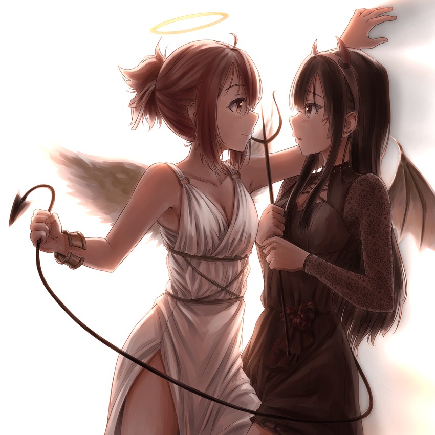 takashima yuuna and koori chikage (yuusha de aru and 3 more) drawn by itaro