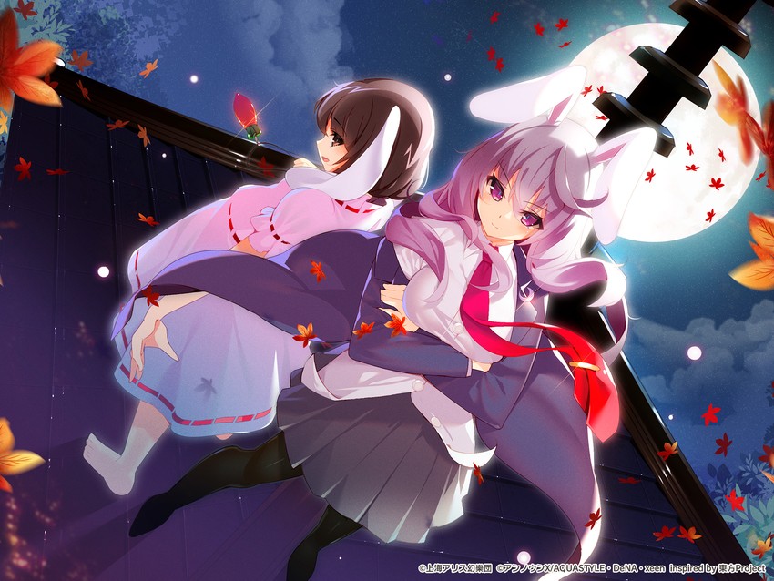 reisen udongein inaba and inaba tewi (touhou) drawn by machimura_komori