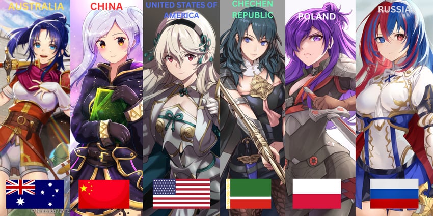 female byleth, female corrin, female robin, female alear, female shez, and 1 more (fire emblem and 6 more)