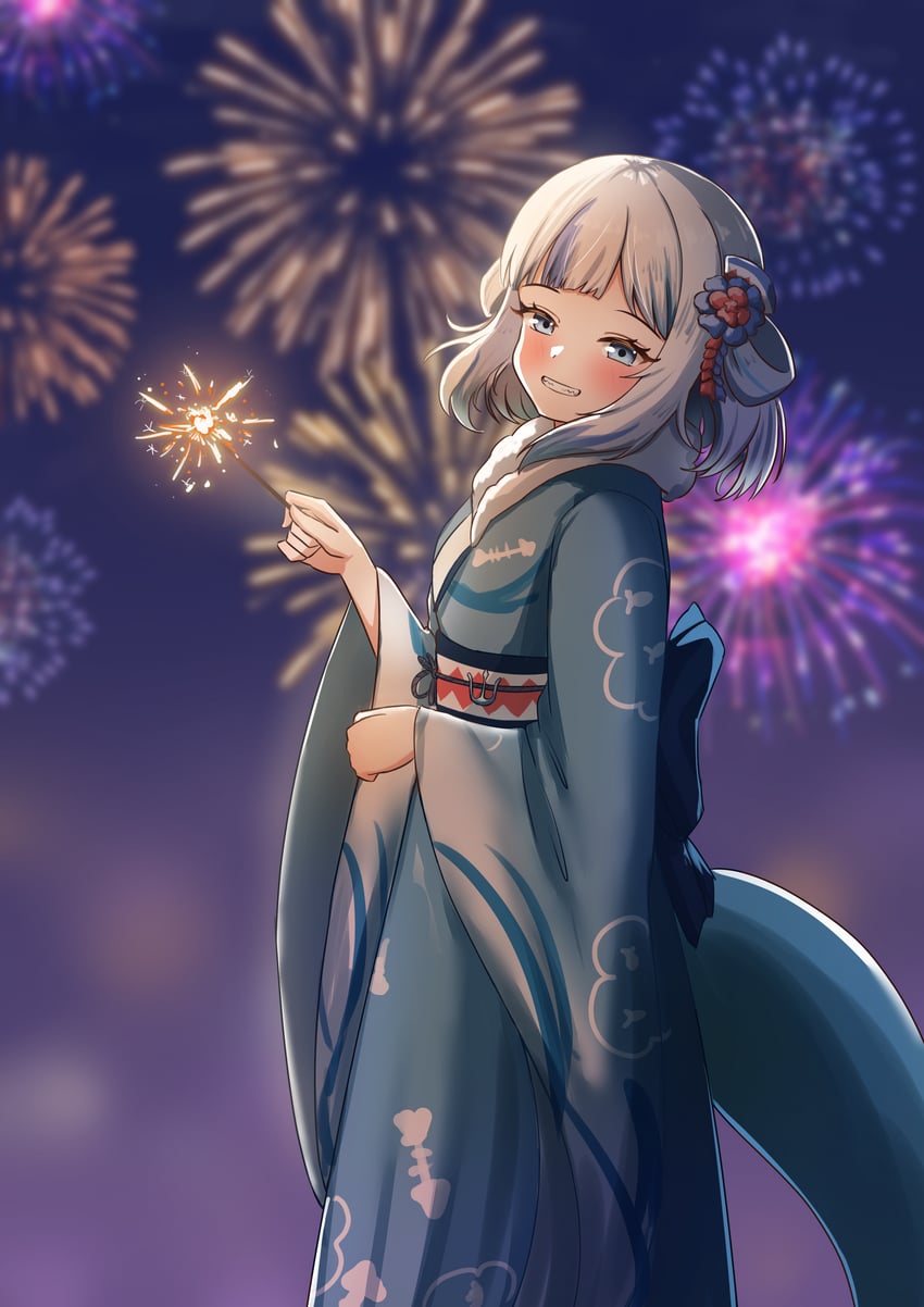 gawr gura (hololive and 1 more) drawn by sharkudon