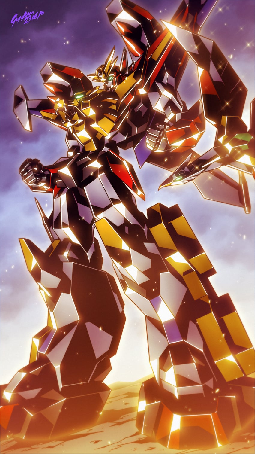 great da-garn gx (yuusha series and 1 more) drawn by babamba