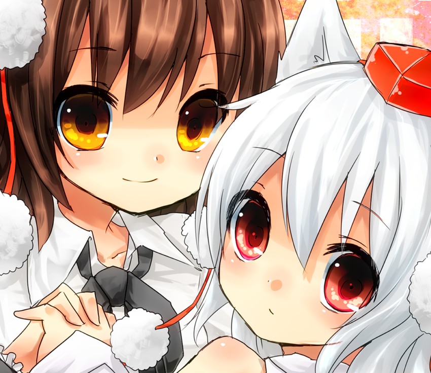 shameimaru aya and inubashiri momiji (touhou) drawn by sawatari_(sado)