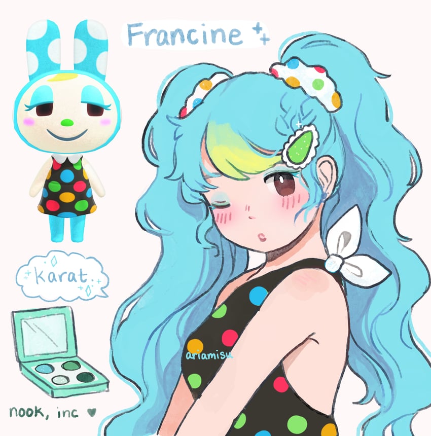 francine (animal crossing) drawn by ariamisu