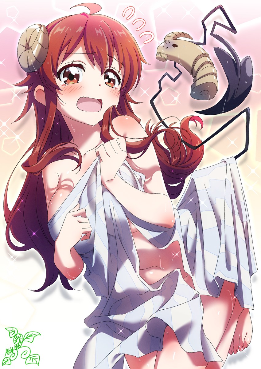 yoshida yuuko and lilith (machikado mazoku) drawn by makicha_(sasurainopink)
