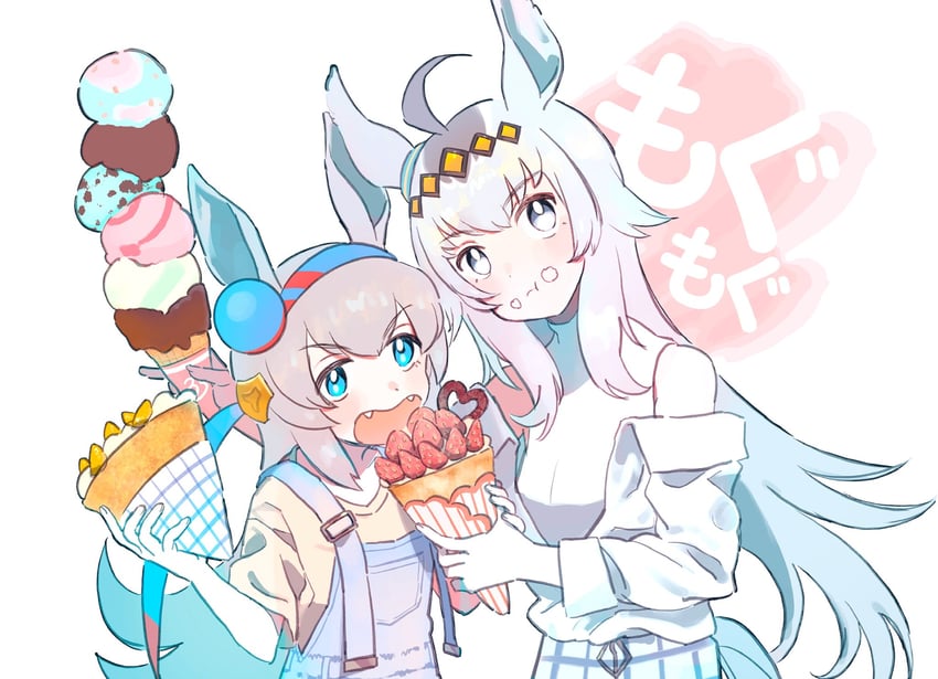 oguri cap and tamamo cross (umamusume) drawn by nara_123