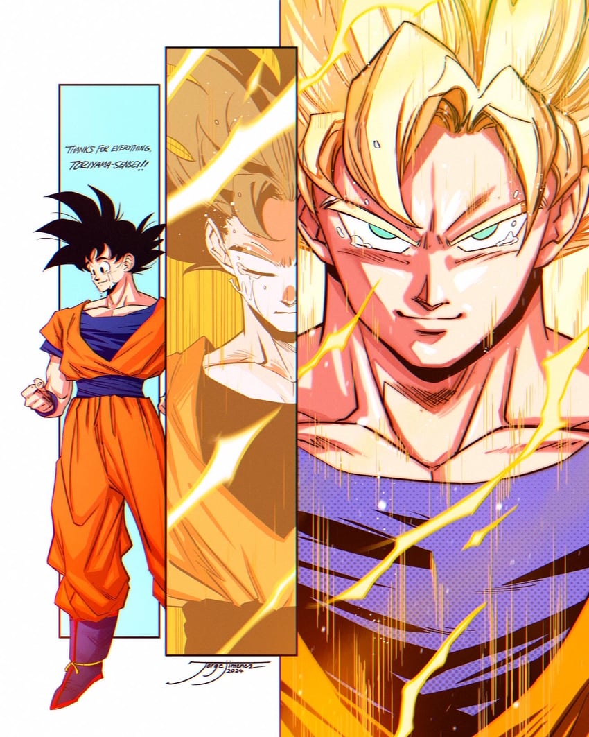son goku (dragon ball and 1 more) drawn by jorge_jimenez