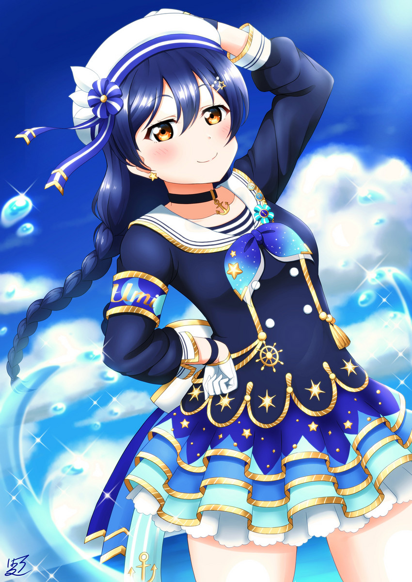 sonoda umi (love live! and 2 more) drawn by haruharo_(haruharo_7315)