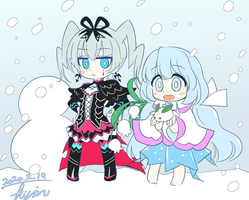 ursula and vale (xenoblade chronicles and 1 more) drawn by hisin