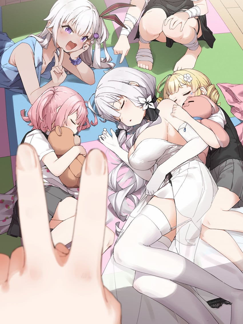 illustrious, saratoga, z47, u-31, z43, and 1 more (azur lane) drawn by yukie_(kusaka_shi)