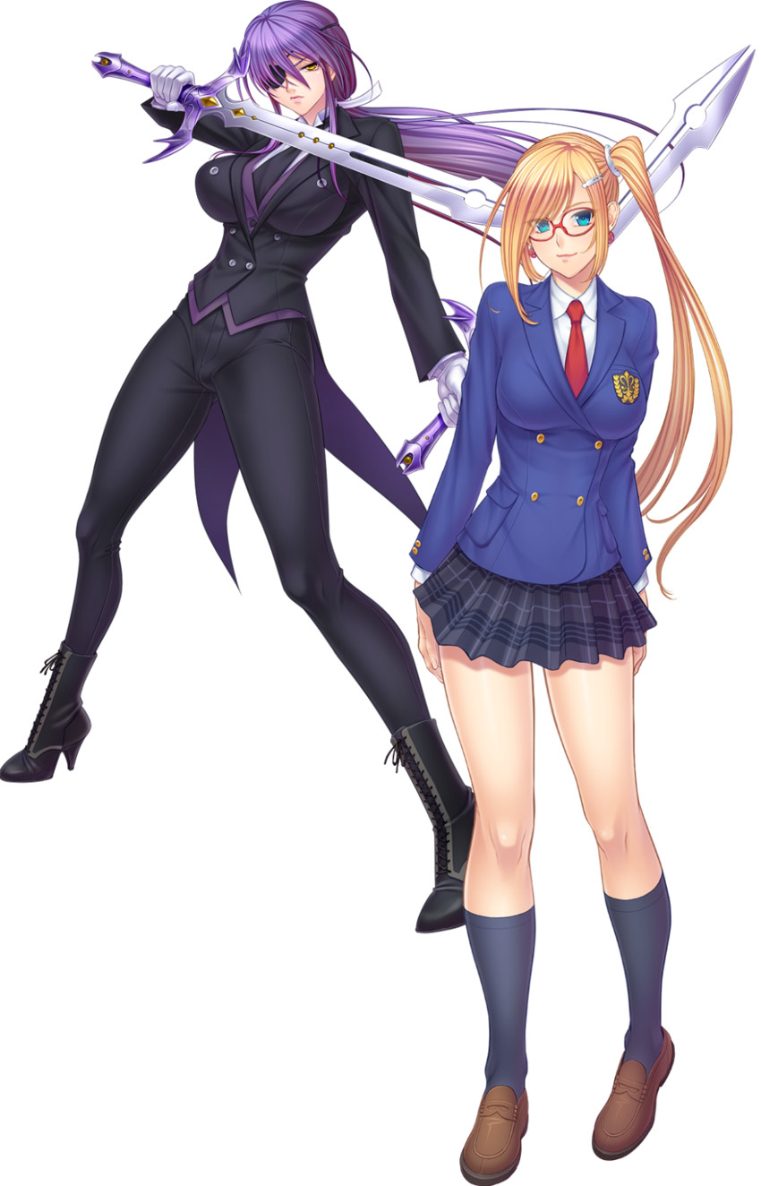 shiki reika and yagyuu towako (onmyou kishi towako) drawn by kagami_hirotaka and zol