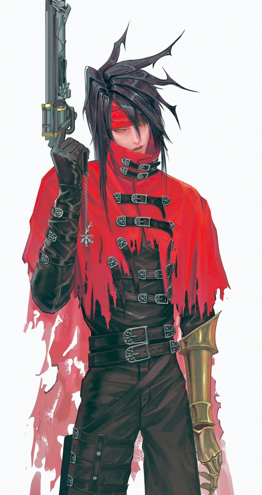 vincent valentine (final fantasy and 1 more) drawn by niuuage