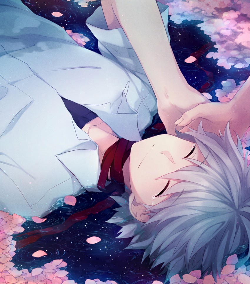 nagisa kaworu (neon genesis evangelion and 2 more) drawn by hoshiyui_tsukino
