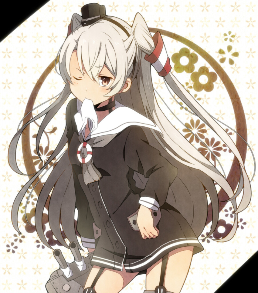amatsukaze and rensouhou-kun (kantai collection) drawn by yukichi_(eikichi)