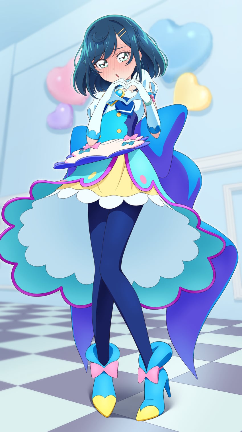 fuwa kokone and cure spicy (precure and 1 more) drawn by tiler_(tiler00)