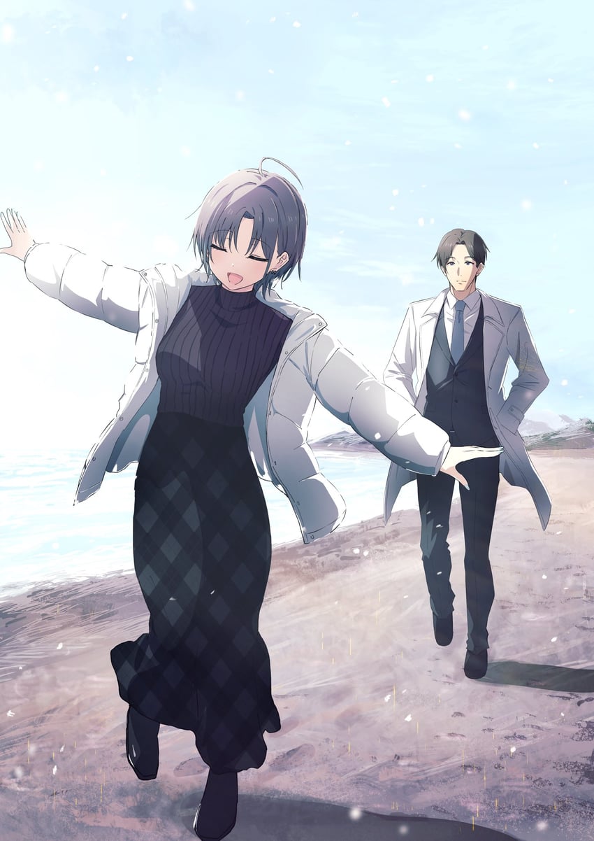 producer and asakura toru (idolmaster and 1 more) drawn by misaki_nonaka