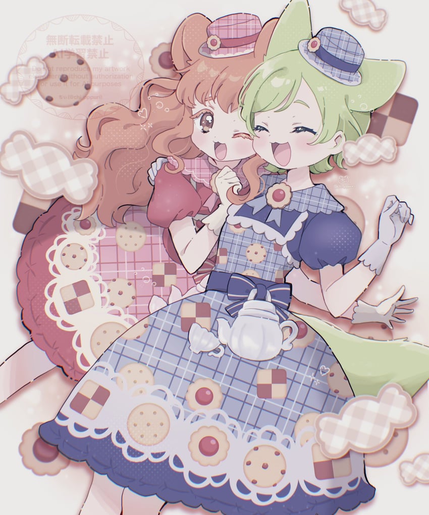 shinomiya rinrin and mitsuba airi (pretty series and 1 more) drawn by chii_(chi_pppuri)