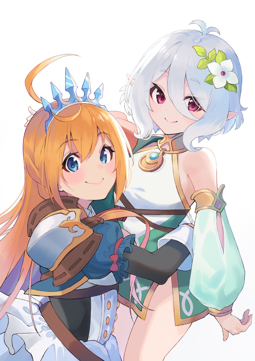 kokkoro and pecorine (princess connect!) drawn by shimon_(31426784)