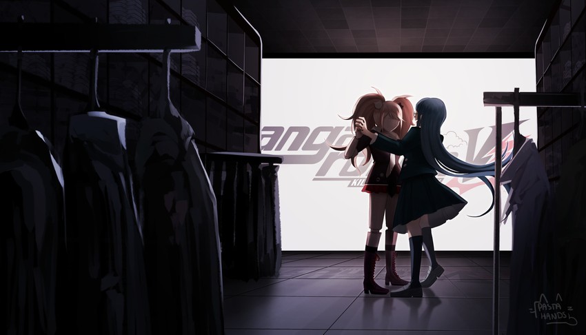 enoshima junko and shirogane tsumugi (danganronpa and 2 more) drawn by pastahands