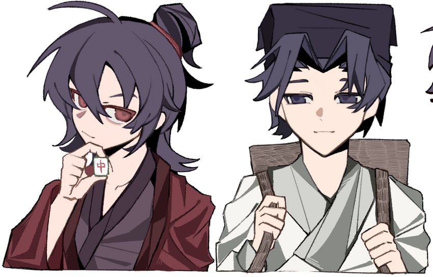 li huowang, zhuge yuan, and hong zhong (dao gui yi xian) drawn by asansama