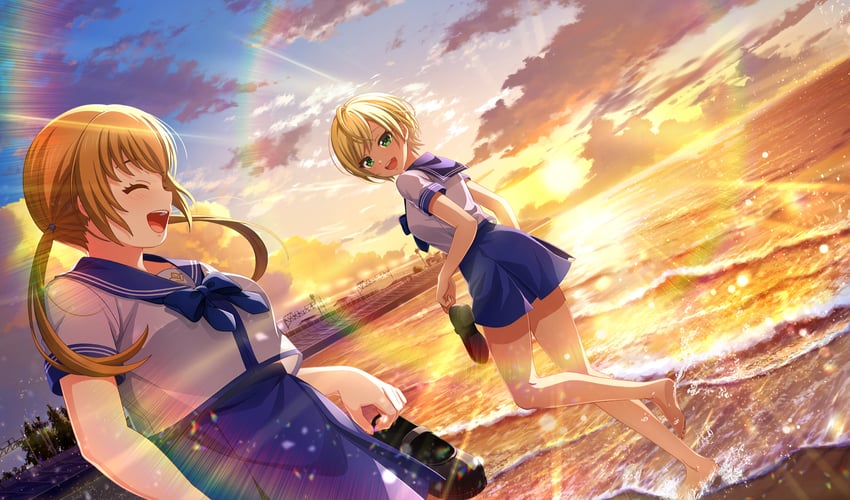 shiomi nagisa and kazamatsuri serina (cinderella series and 1 more)