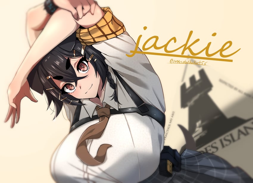 jackie (arknights) drawn by ankodaihuku