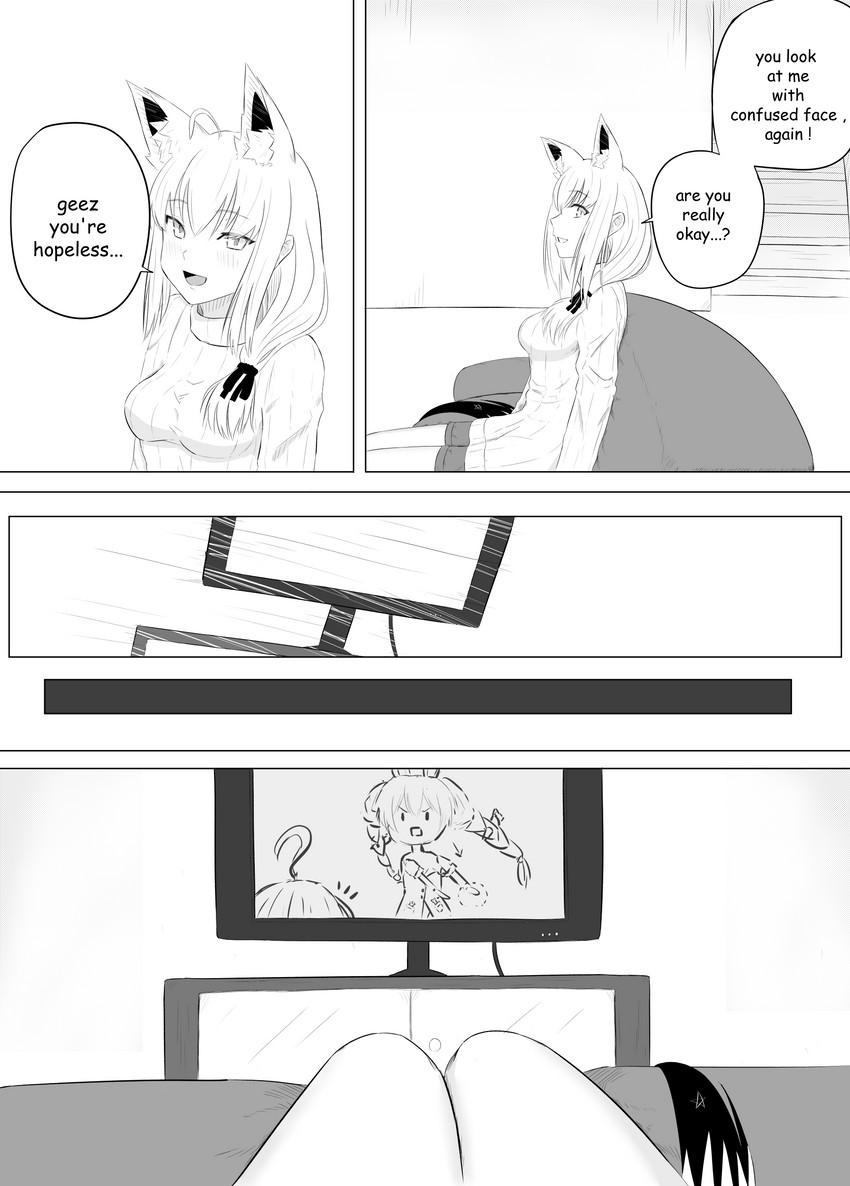 shirakami fubuki, usada pekora, and sakura miko (hololive) drawn by sakatakuroki21