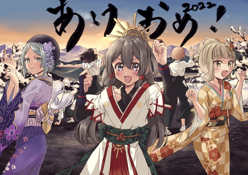 tokime shizuka, toki sunao, miura asahi, hiroe chiharu, aoba chika, and 1 more (mahou shoujo madoka magica and 1 more) drawn by yukishiro_(hitsuji)