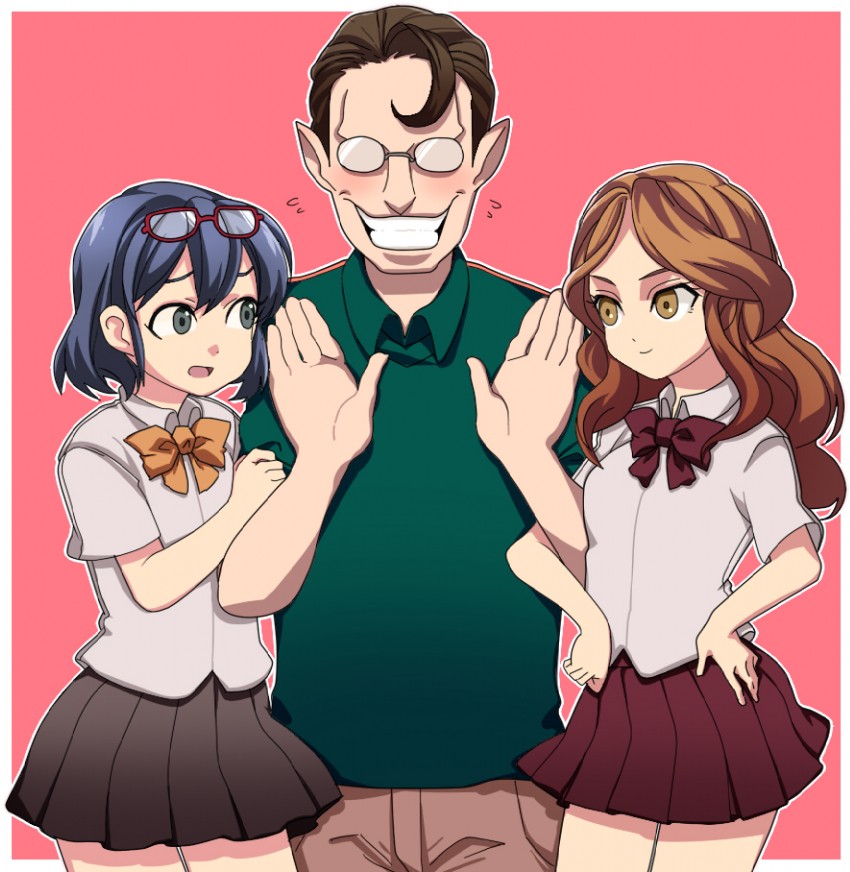 otonashi haruna, raimon natsumi, and gojou masaru (inazuma eleven) drawn by retemor