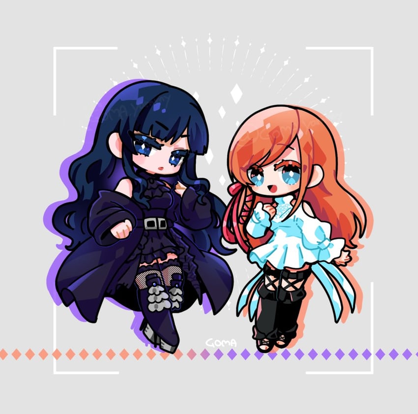 ryne waters and gaia (final fantasy and 1 more) drawn by goma_yammy