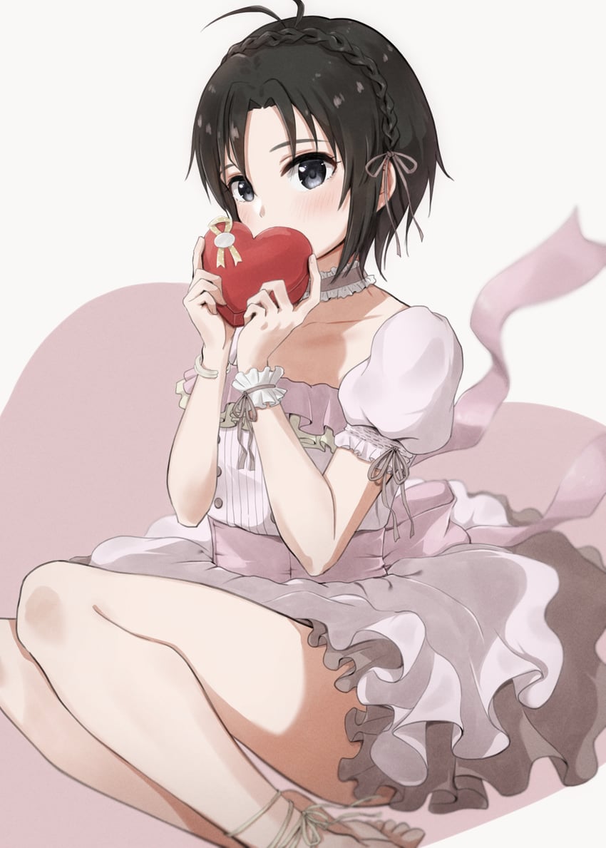 kikuchi makoto (idolmaster and 1 more) drawn by mogskg