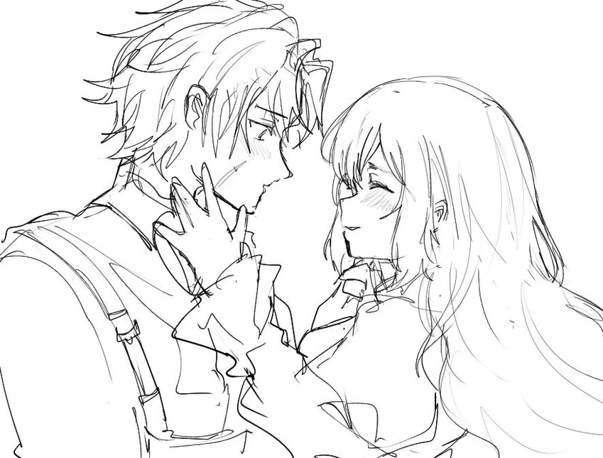 heathcliff and catherine (project moon and 1 more) drawn by akaimo_(akaimokou)