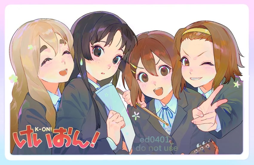 akiyama mio, hirasawa yui, tainaka ritsu, and kotobuki tsumugi (k-on!) drawn by ed0401