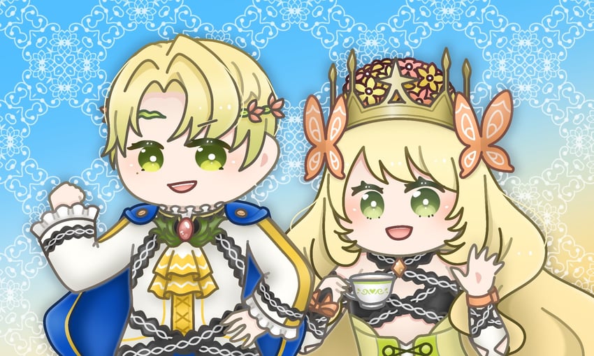 celine and alfred (fire emblem and 1 more) drawn by m567fe