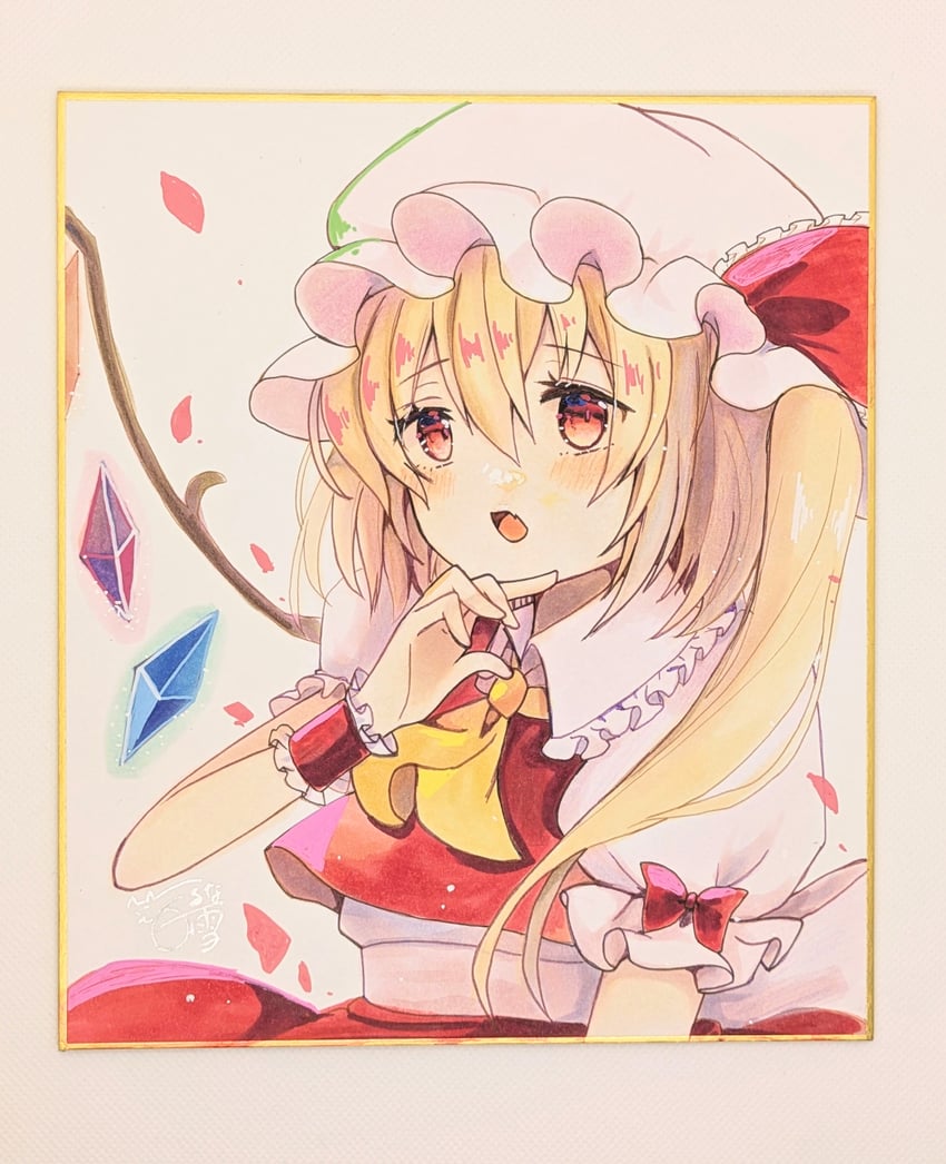 flandre scarlet (touhou and 1 more) drawn by shirayuki_runa