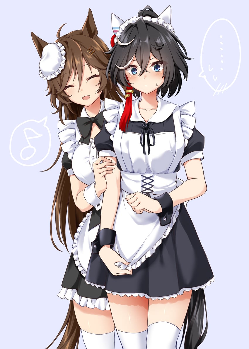 mr. c.b. and katsuragi ace (umamusume) drawn by ryochapu
