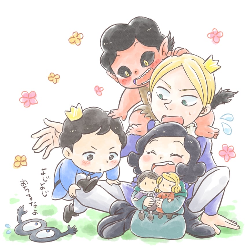 daida, bojji, kage, miranjo, and majin (ousama ranking) drawn by kao_(cawoli_sozai)
