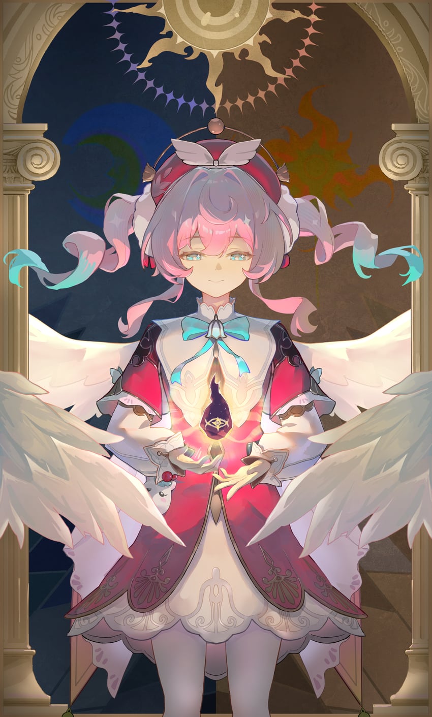 hyacine and little ica (honkai and 1 more) drawn by user_hxvy5233