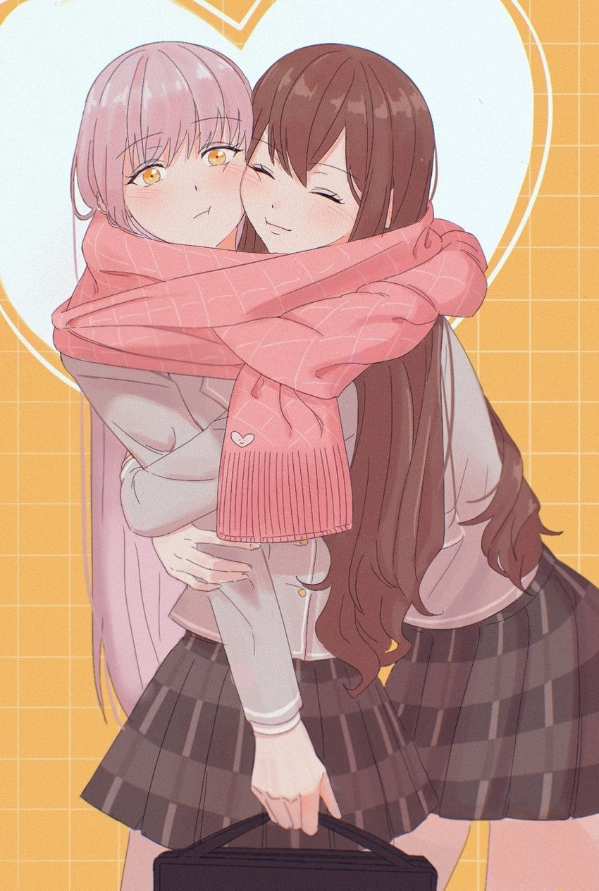 imai lisa and minato yukina (bang dream!) drawn by cookie_(accountxmix)