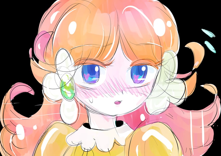 princess daisy (mario) drawn by rakugaki_shitagari-ya