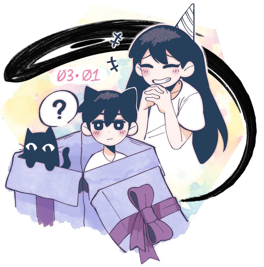sunny, mari, and mewo (omori) drawn by lia_rouji