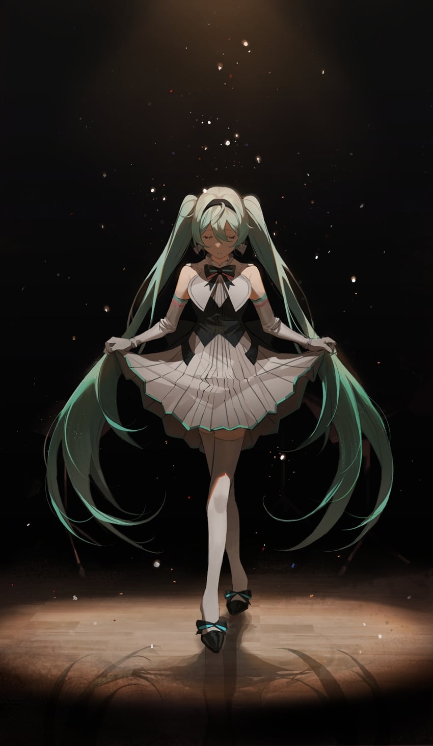 hatsune miku (vocaloid and 1 more) drawn by yoru_yoru13