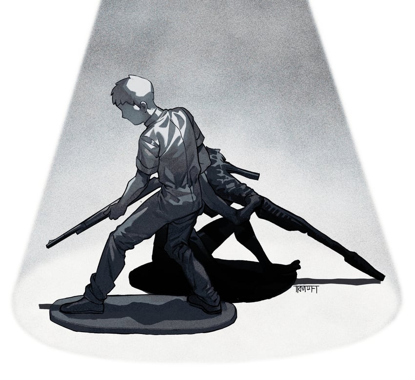 levi and weeping scope (fear & hunger and 1 more) drawn by hanstrmoft
