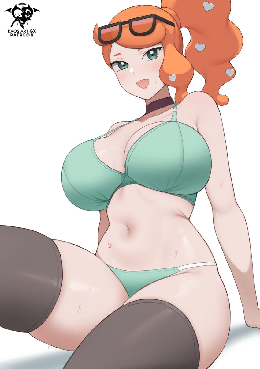 sonia (pokemon and 1 more) drawn by kaos_art