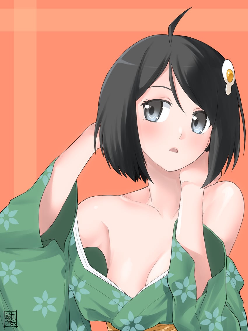 araragi tsukihi (monogatari and 1 more) drawn by kikumaru_bunta