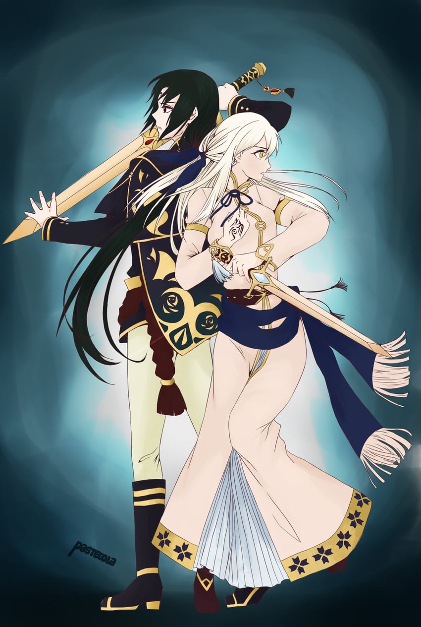 micaiah and soren (fire emblem and 1 more) drawn by pastecola