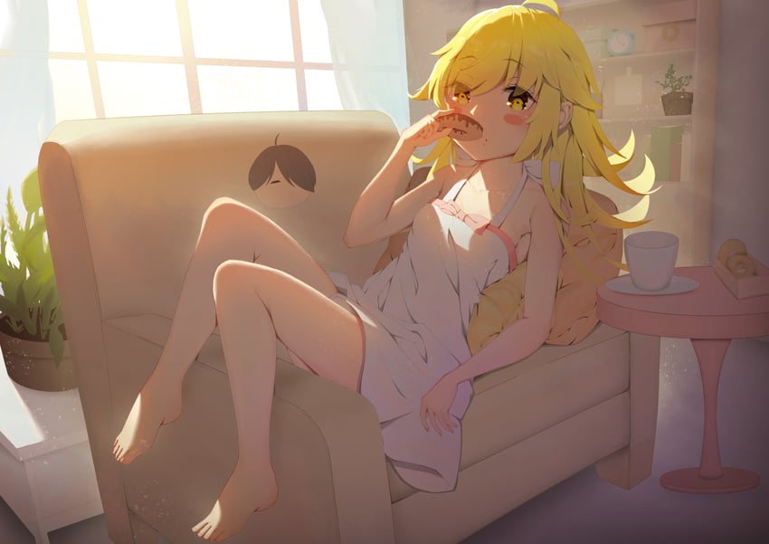 oshino shinobu (monogatari and 1 more) drawn by xiamu_xunxi