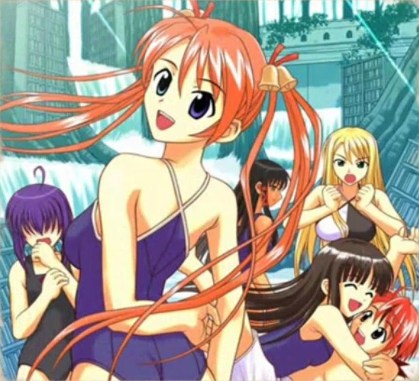 kagurazaka asuna, miyazaki nodoka, konoe konoka, negi springfield, tatsumiya mana, and 1 more (mahou sensei negima!) drawn by akamatsu_ken
