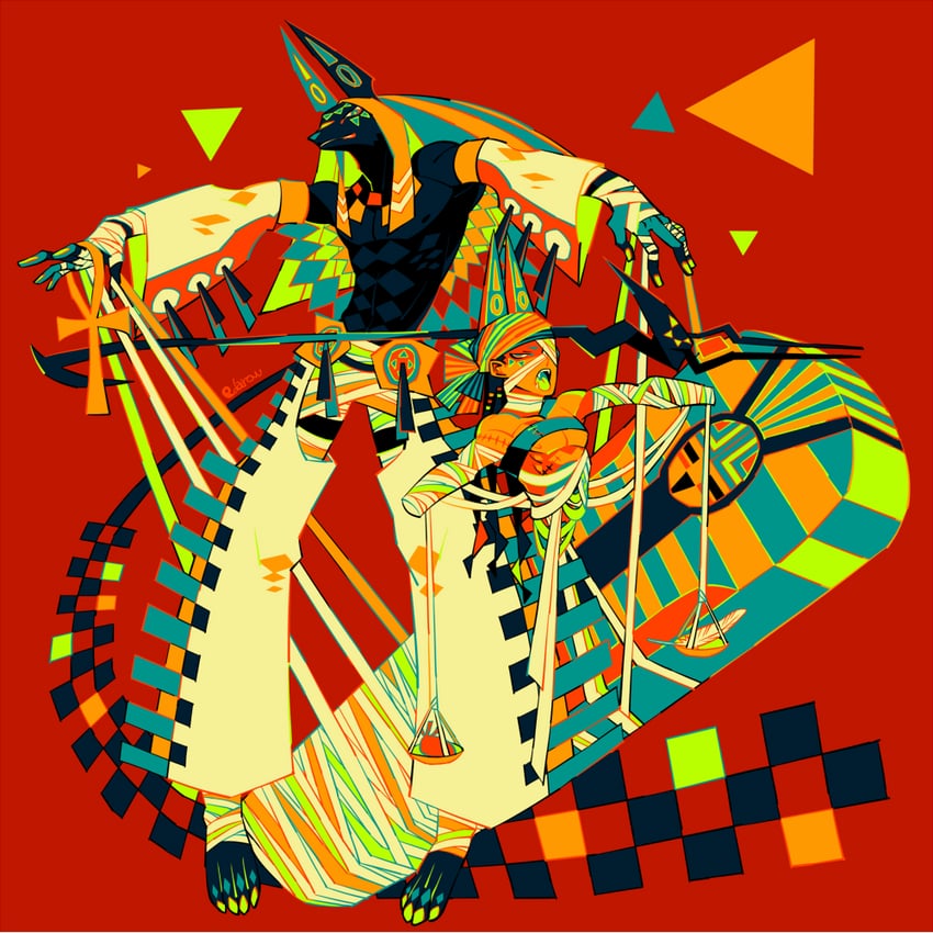 anubis (original and 1 more) drawn by edarow
